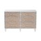 Baxton Studio Louetta Coastal White Carved Contrasting 6-Drawer Dresser 246-13625-ZORO - alternate 8